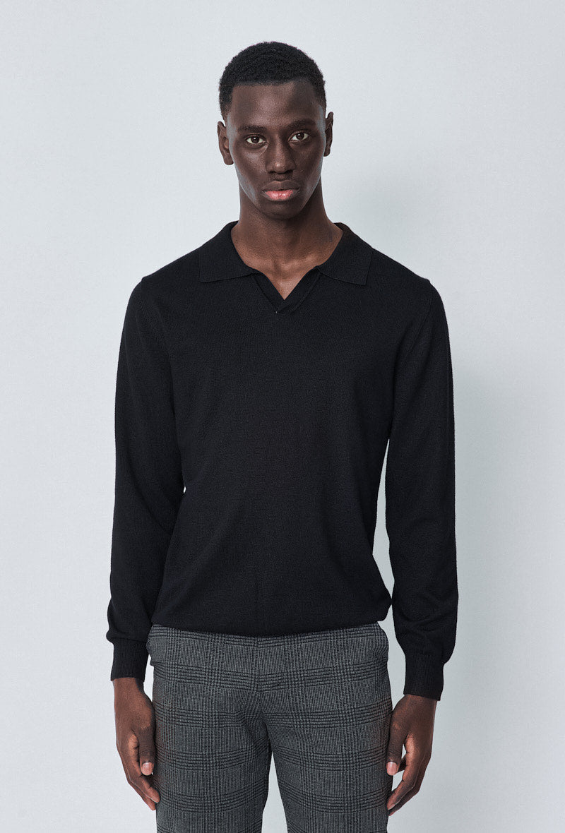Black Polo Sweater