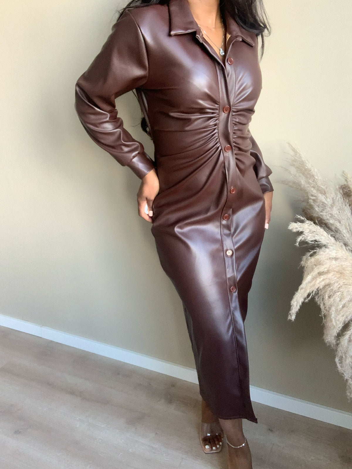 At My Best Leather Dress | Bruin